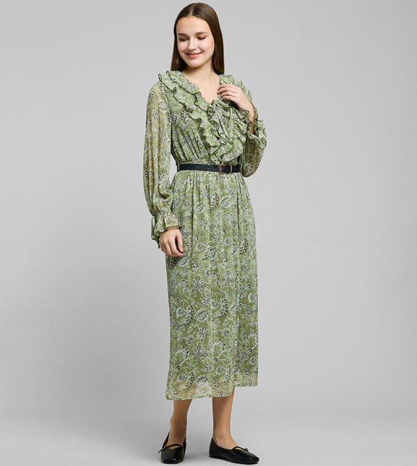 R&B R&B - Green Midi Dresses
