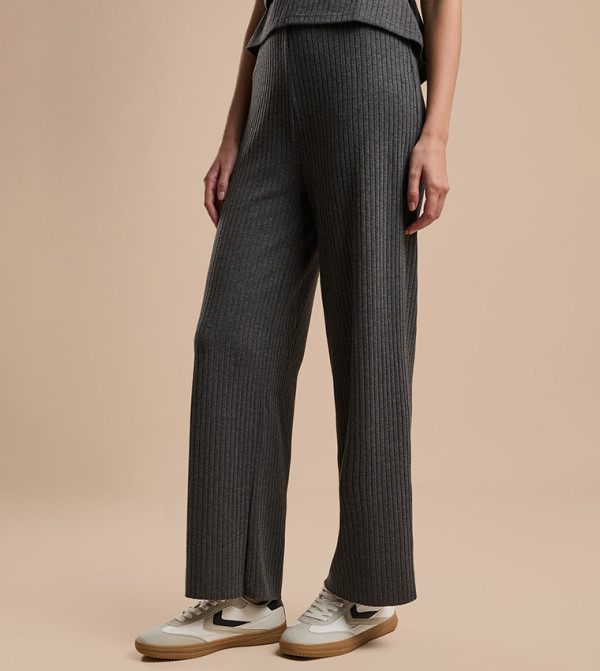 R&B  Casual Pants - Charcoal Casual Pants