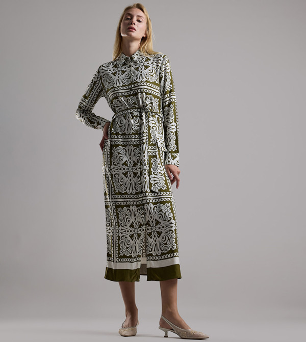 R&B  Clothing - Olive Shirt & T-Shirt Dresses