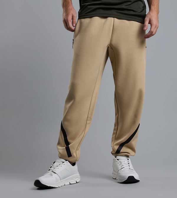 R&B  Track Pants & Joggers - Beige Track Pants & Joggers