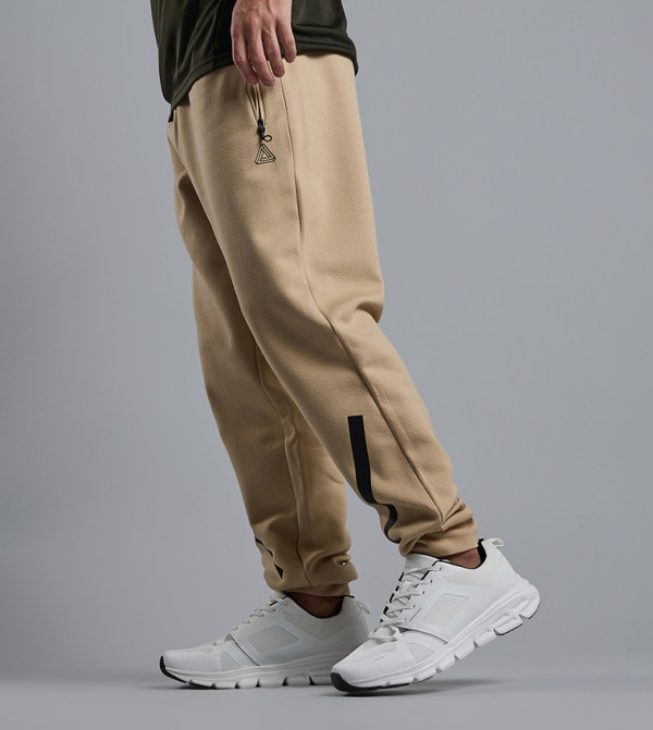 R&B  Track Pants & Joggers - Beige Track Pants & Joggers