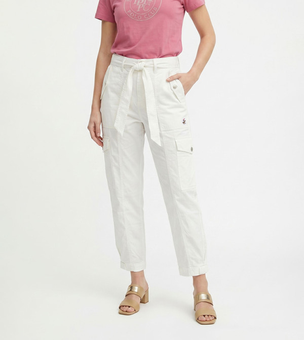 Beverly Hills Polo Club  Cargos - White Cargos