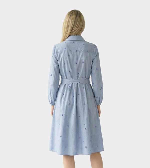 Beverly Hills Polo Club  Shirt & T-Shirt Dresses - Blue Shirt & T-Shirt Dresses
