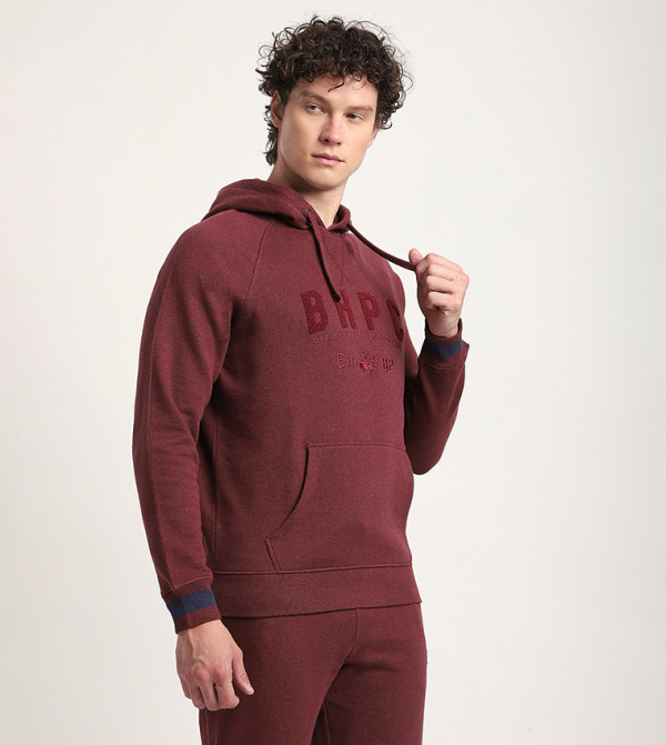 Beverly Hills Polo Club Hoodies & Sweatshirts - Burgundy Hoodies