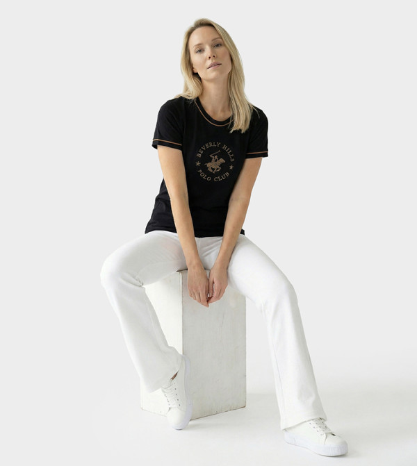 Beverly Hills Polo Club  ag-bestsellers-june26-ksa - Black Short Sleeve T-Shirts