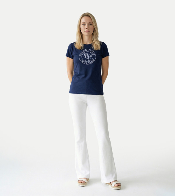 Beverly Hills Polo Club  Clothing - Navy Short Sleeve T-Shirts