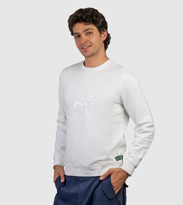 Beverly Hills Polo Club Hoodies & Sweatshirts - White Sweatshirts