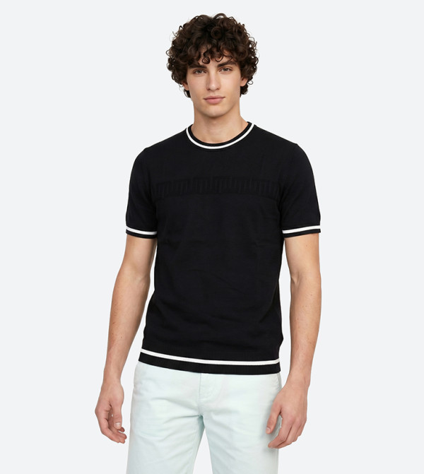Beverly Hills Polo Club Sweaters & Cardigans - BLACK Round Neck Sweaters