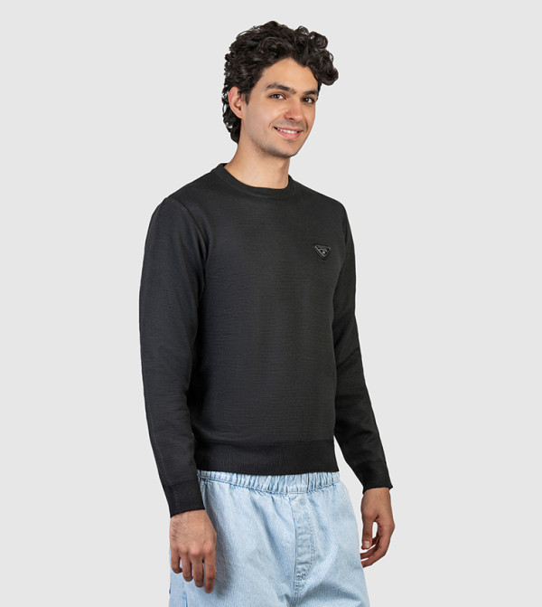 بيفرلي هيلز بولو كلوب  سترات و كارديغانات  - أسود Round Neck Sweaters