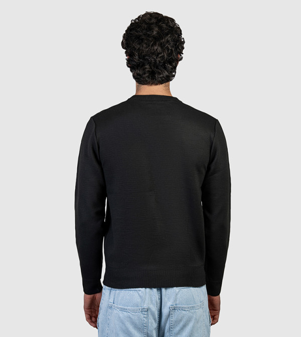 بيفرلي هيلز بولو كلوب  سترات و كارديغانات  - أسود Round Neck Sweaters