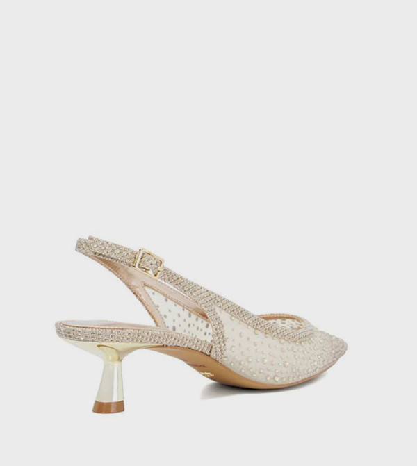Dune London  valentine-2026 - Gold Pumps