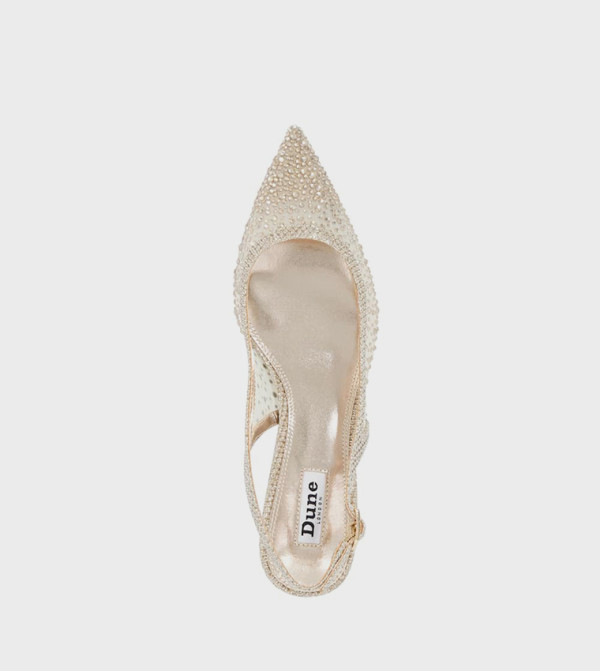 Dune London  valentine-2026 - Gold Pumps