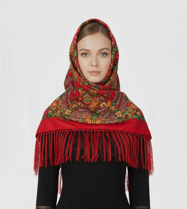 Ddaniela  Scarves - Red Woven Scarves