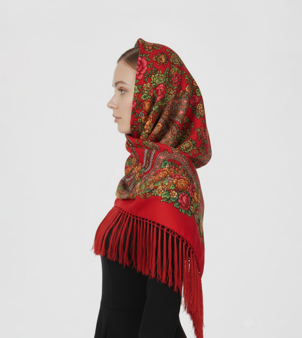 Ddaniela  Scarves - Red Woven Scarves