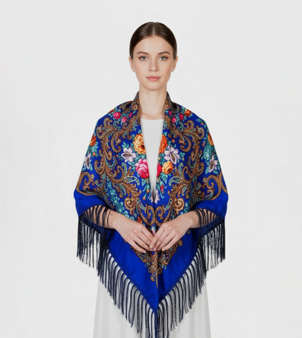 Ddaniela  Scarves - Blue Woven Scarves