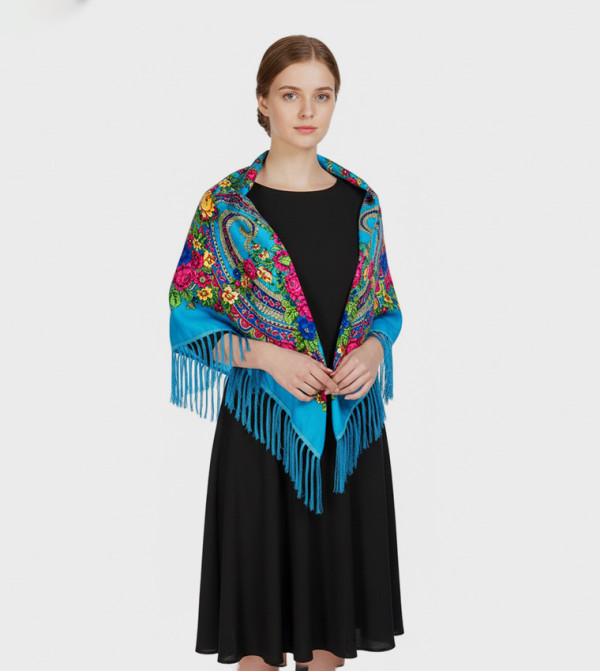 Ddaniela  Woven Scarves - Blue Woven Scarves