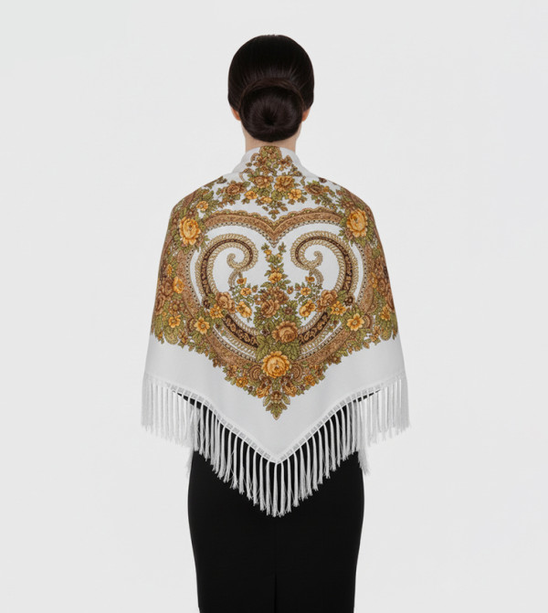 Ddaniela  Scarves - White Woven Scarves