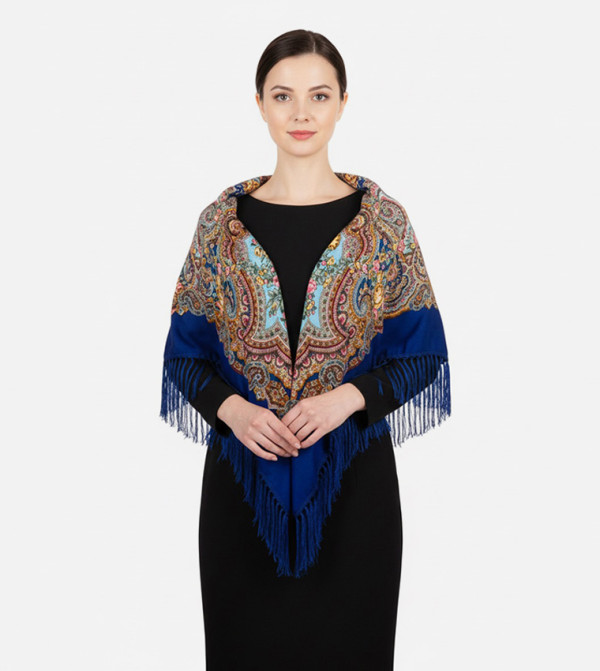 Ddaniela  Woven Scarves - Blue Woven Scarves