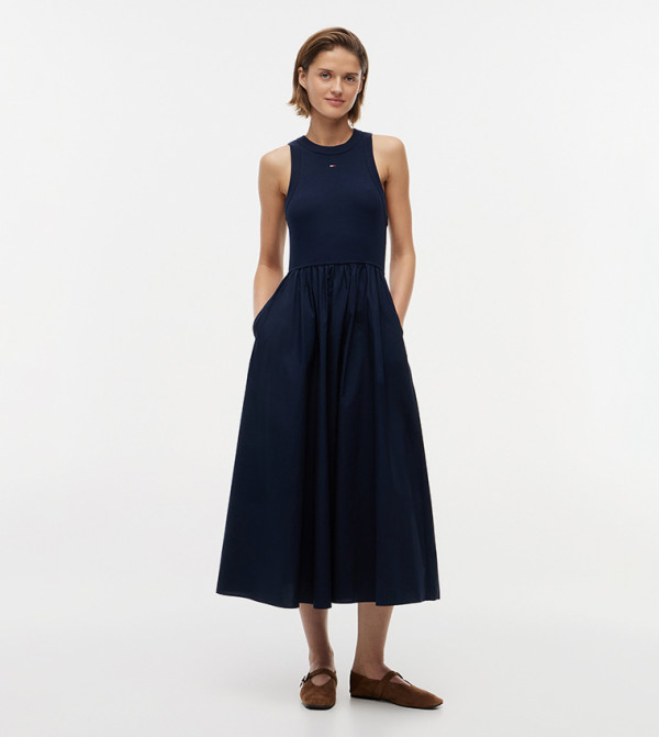 تومي جينز تومي جينز - كحلي Midi Dresses