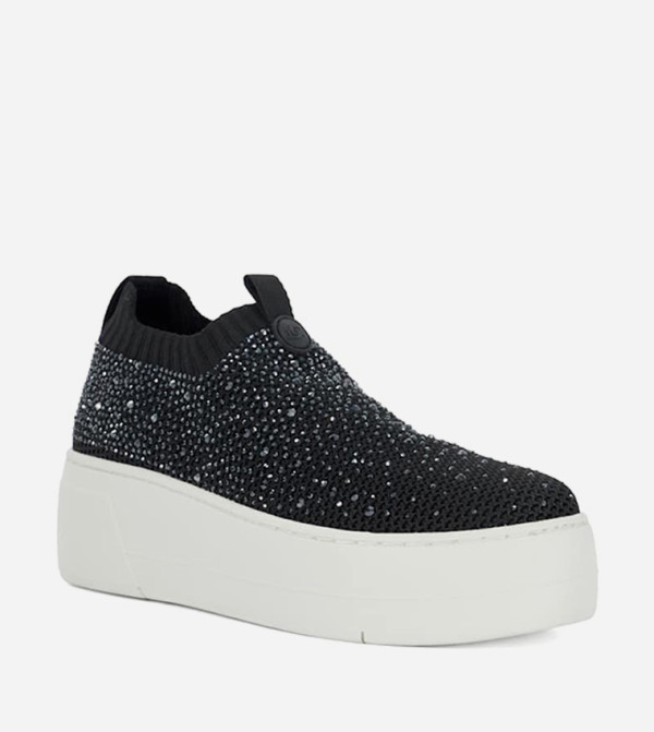 ديون لندن  Slip-Ons - أسود سهل الارتداء