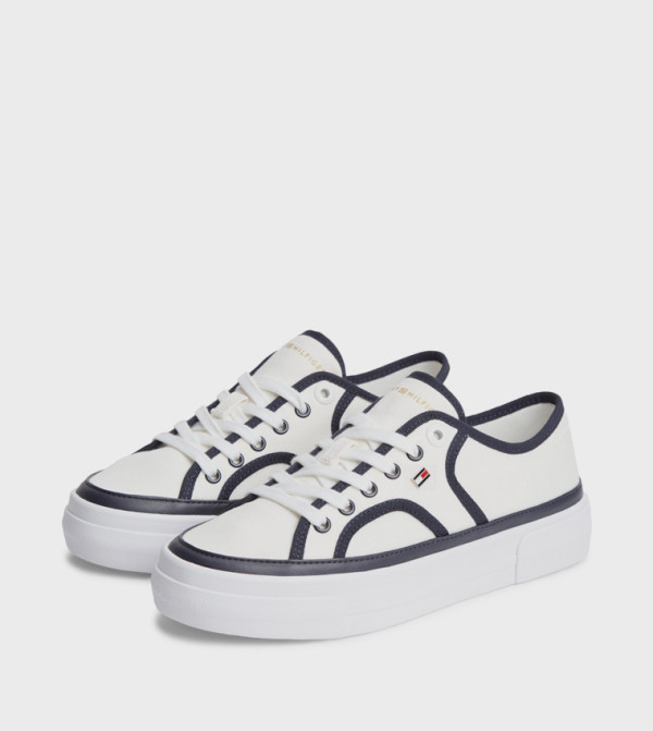 Tommy Hilfiger start-at-the-bottom-w - White Low Top