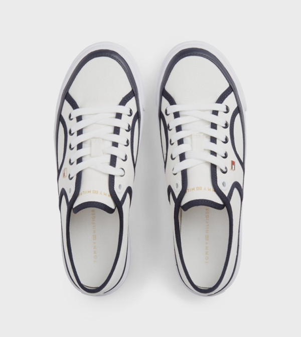 Tommy Hilfiger start-at-the-bottom-w - White Low Top
