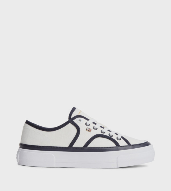 Tommy Hilfiger start-at-the-bottom-w - White Low Top