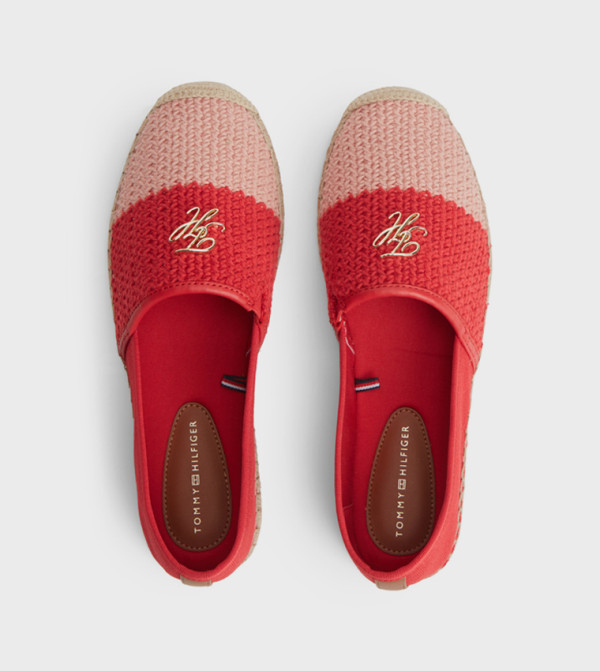 تومي هيلفيغر  Slip-Ons - أحمر أحذية إسبادريل