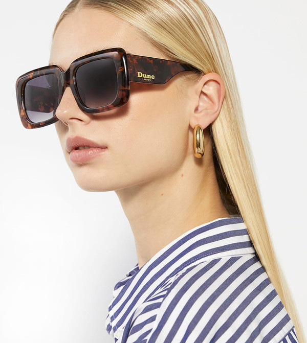 Dune London  Retro Sunglasses - Nude Retro Sunglasses