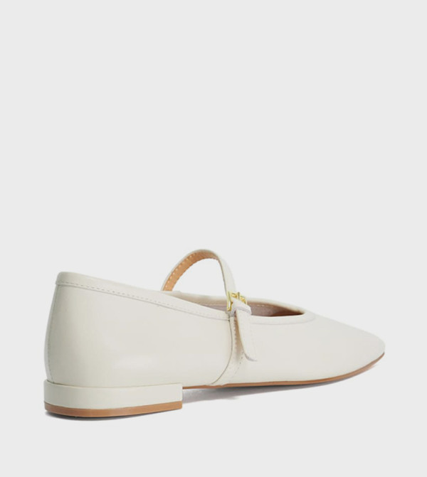 Dune London  Mary Janes - Ecru Mary Janes