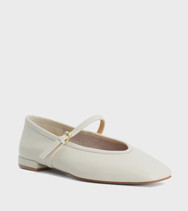 Dune London  Mary Janes - Ecru Mary Janes