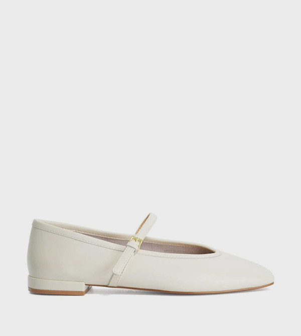 Dune London  Mary Janes - Ecru Mary Janes