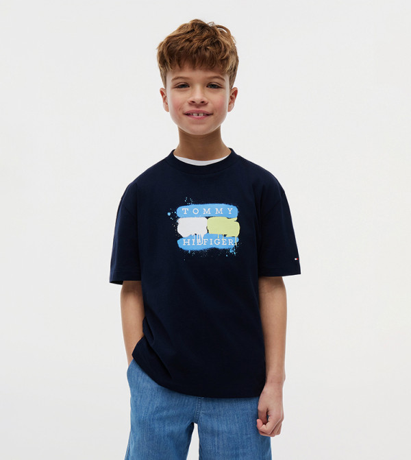 تومي هيلفيغر  تيشيرتات  - كحلي T-shirts