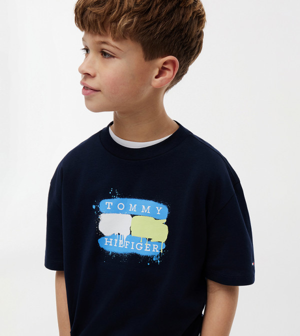 تومي هيلفيغر  تيشيرتات  - كحلي T-shirts