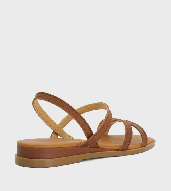 Dune London Dune London - Tan Flat Sandals