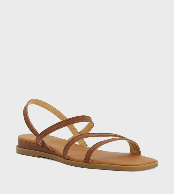 Dune London Dune London - Tan Flat Sandals