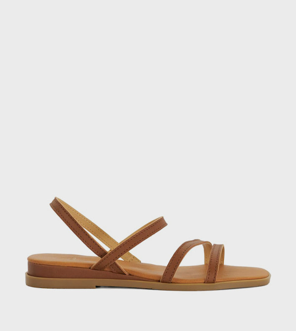 Dune London Dune London - Tan Flat Sandals