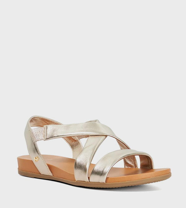 Dune London Dune London - Gold Flat Sandals