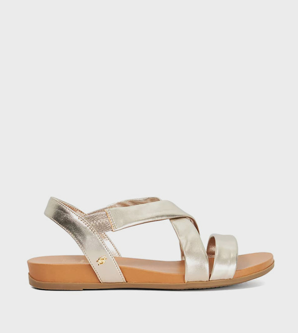 Dune London Dune London - Gold Flat Sandals