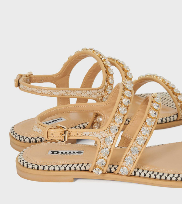 Dune London  Shoes - Gold Flat Sandals