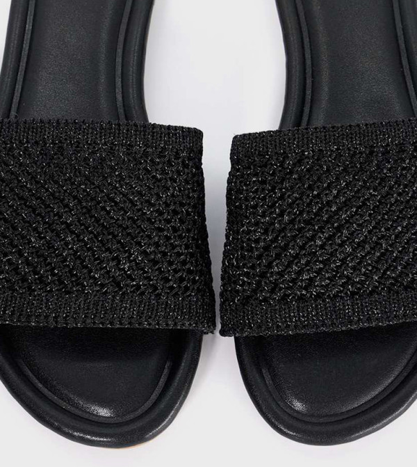 Dune London  Shoes - Black Flat Sandals