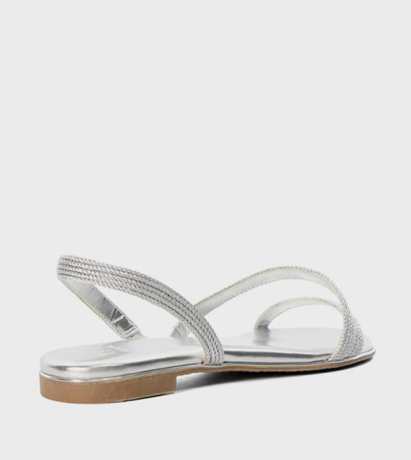 Dune London  Flat Sandals - Silver Flat Sandals