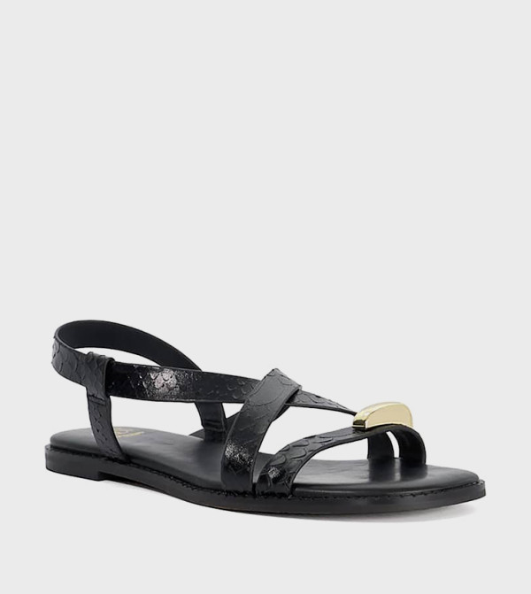Dune London  Flat Sandals - Black Flat Sandals