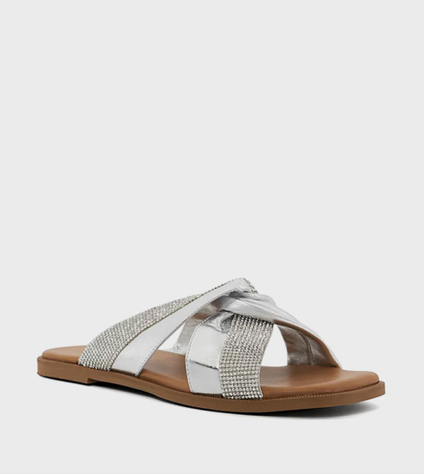 Dune London Dune London - Silver Flat Sandals
