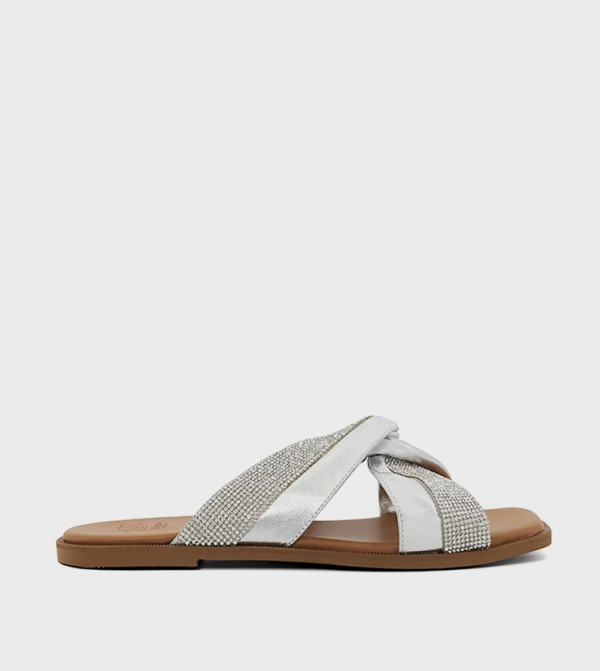 Dune London Dune London - Silver Flat Sandals