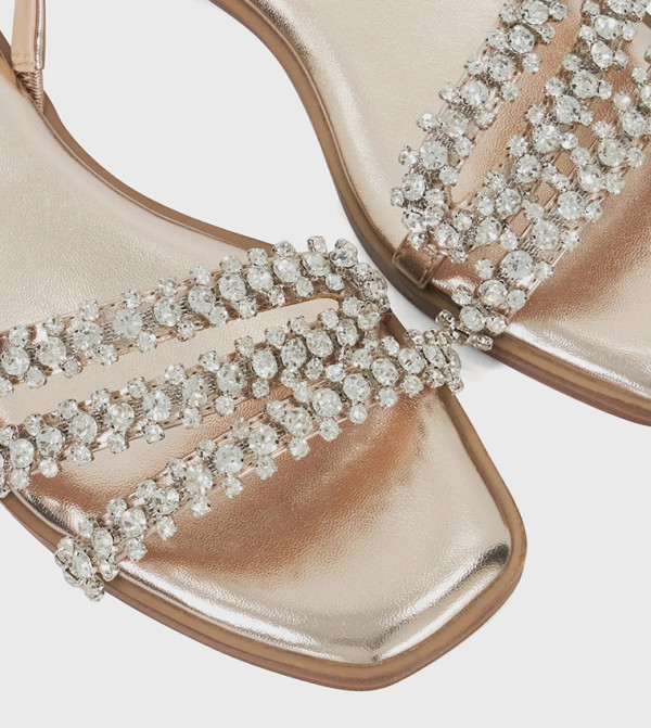 ديون لندن ديون لندن - ذهبي Flat Sandals