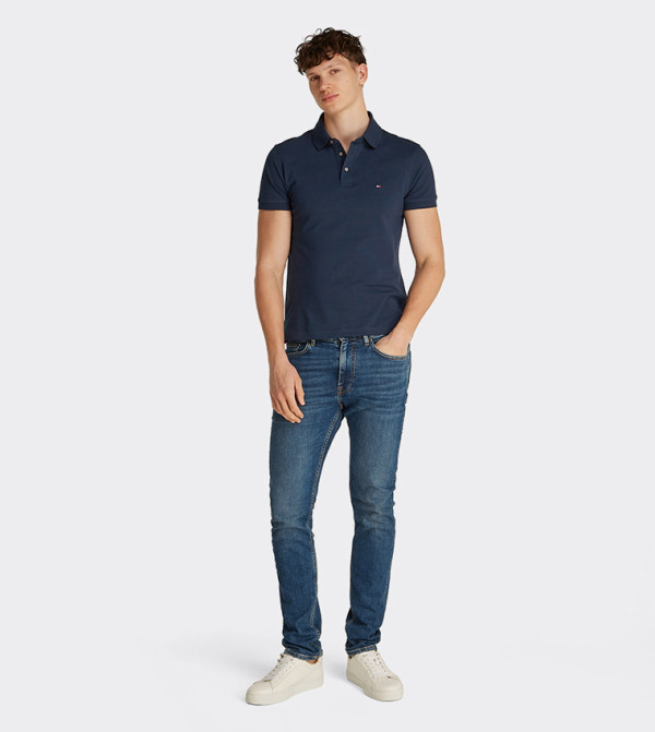 Tommy Hilfiger  T-Shirts - NAVY BLUE Polo T-shirts