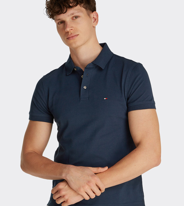 Tommy Hilfiger  T-Shirts - NAVY BLUE Polo T-shirts