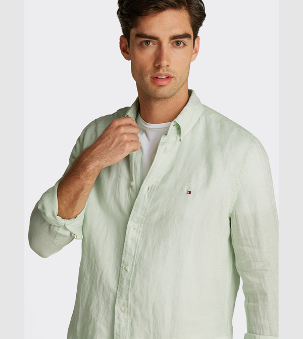 Tommy Hilfiger  Shirts - Green Casual Shirts