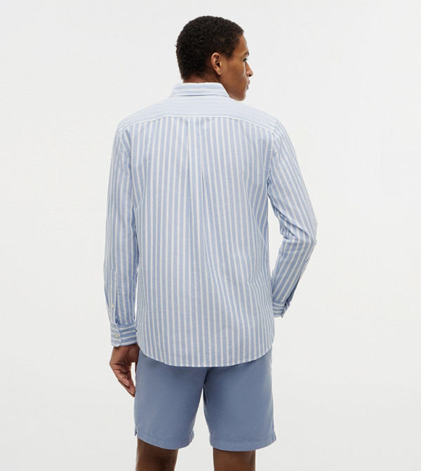 Tommy Hilfiger  Casual Shirts - Blue Long Sleeves